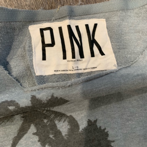 Victoria's Secret PINK Cropped Long Sleeve Shirt - Picture 3 of 4